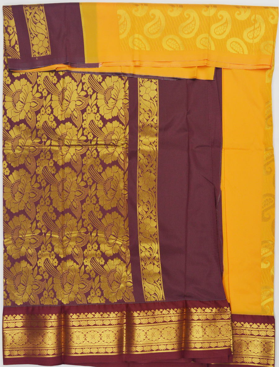Temple Art Silk  Saree 6073