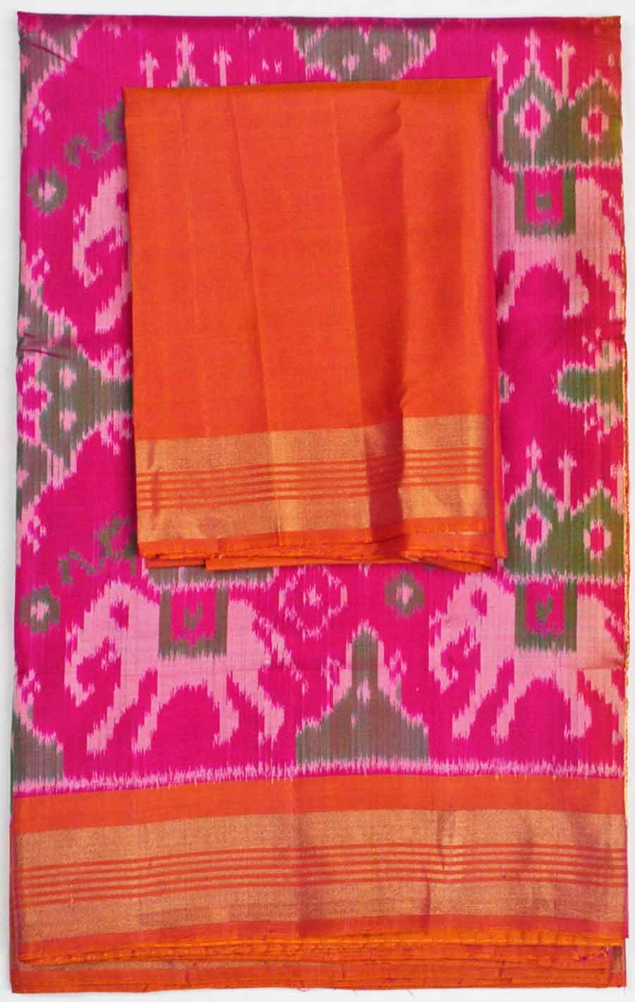 Soft Silk Ikkat Saree 7187